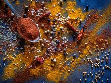 spices and a spoon