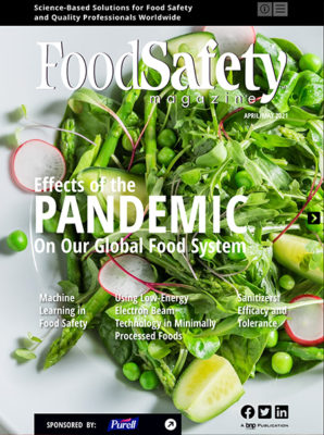 April/May Food Safety Magazine cover