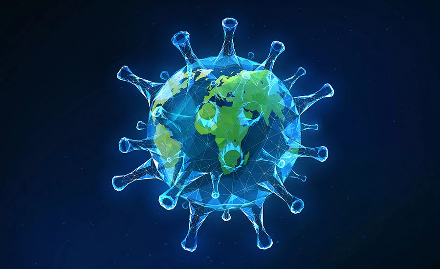 a germ that looks like the earth