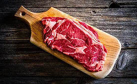 beef on cutting board
