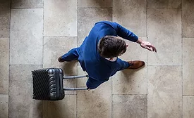 Business man traveling