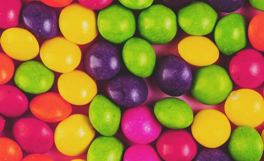 Image of multi-colored candy