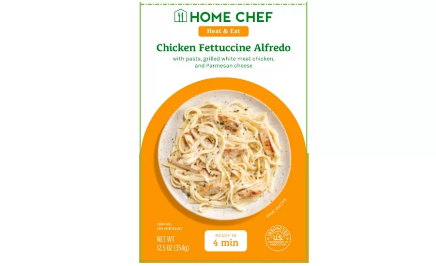 Label of recalled chicken fettuccine alfredo