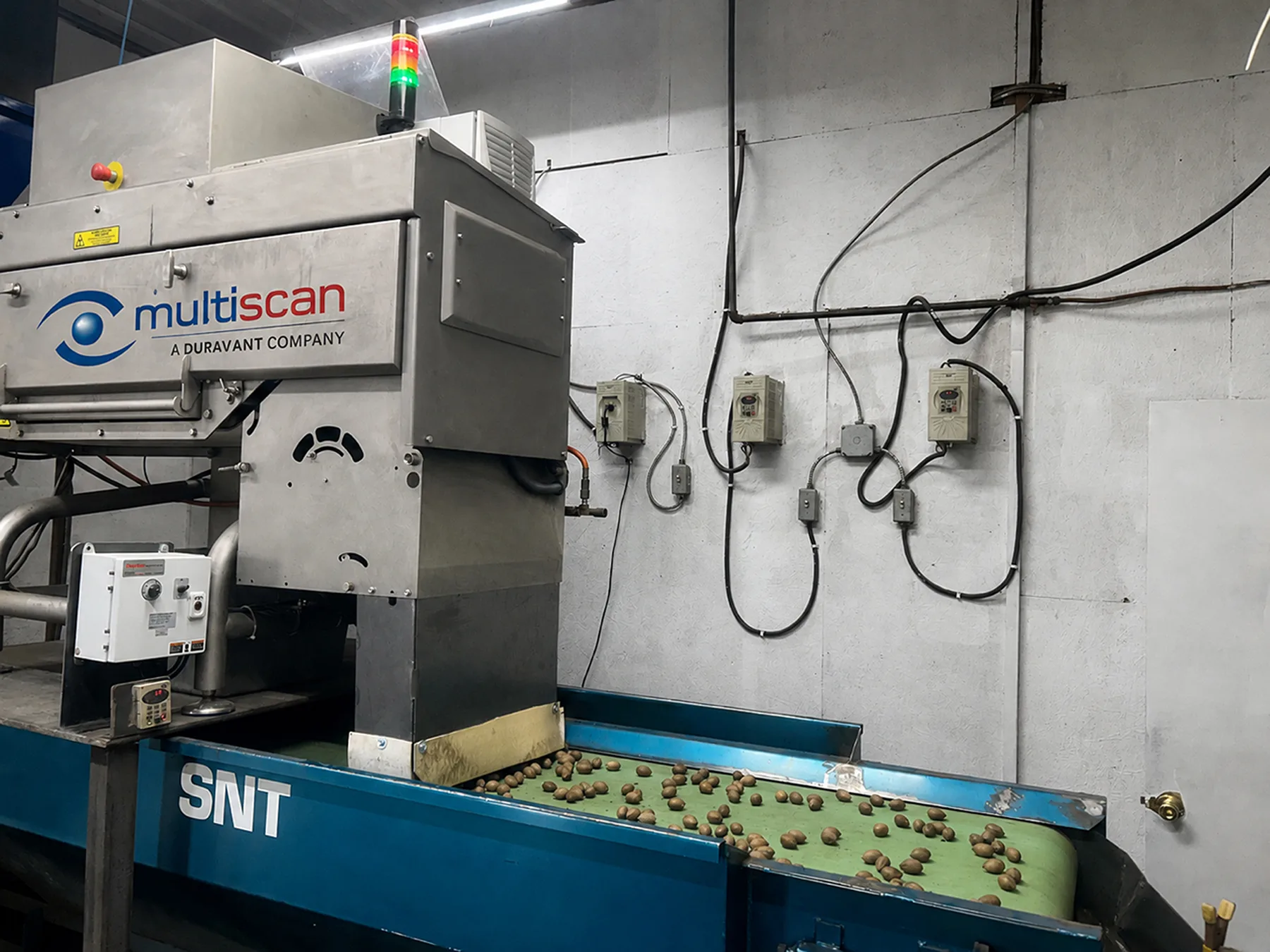 Multiscan MXV-Bulk X-ray inspection system for nuts