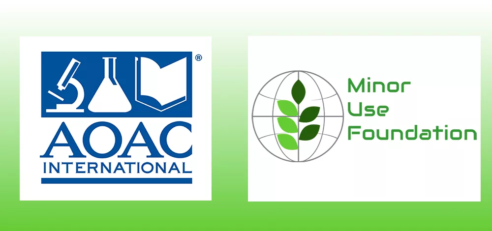 AOAC INTERNATIONAL and Minor Use Foundation logos