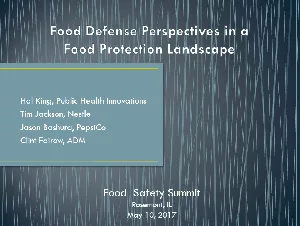 Food defense perspectives