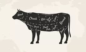 cow meat diagram