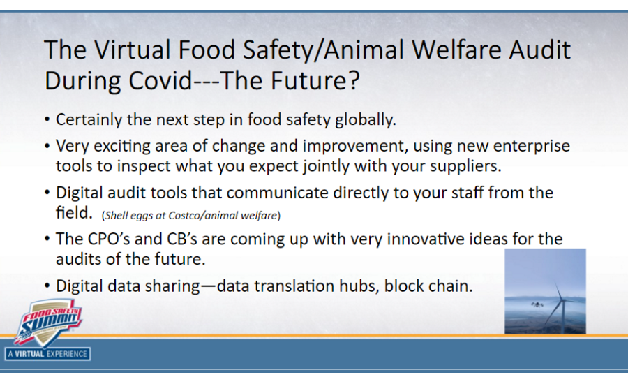2021 Virtual Food Safety Summit Keynote The New Role and