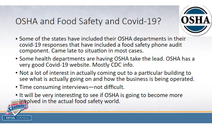 2021 Virtual Food Safety Summit Keynote: The New Role and Responsibilities of the Food Safety Professional in the COVID-19 World
