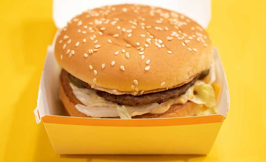 burger inside its' package burger inside its' package