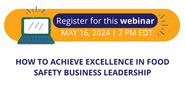 how to achieve excellence in food safety business leadership