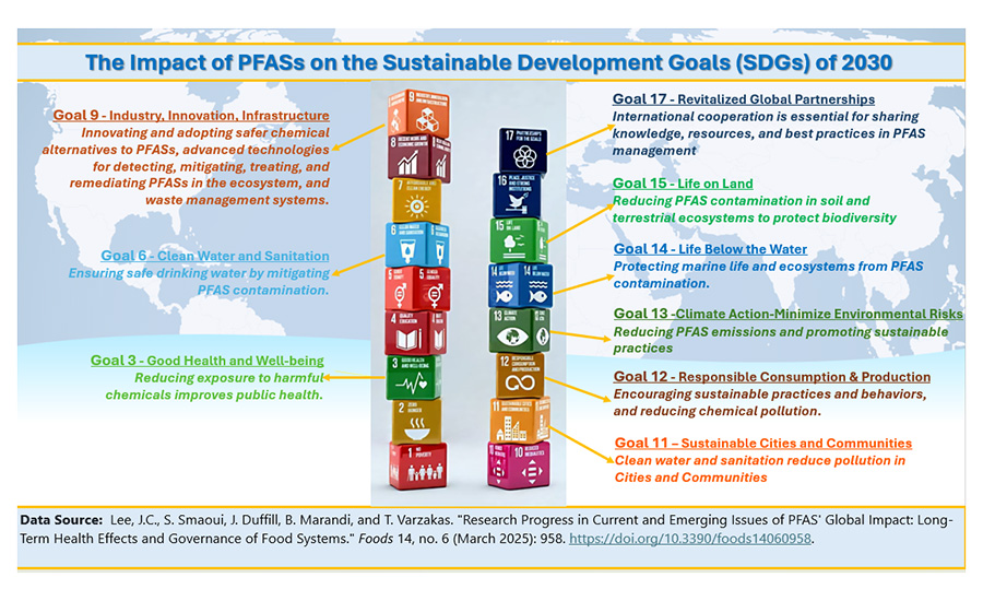 The Impact of PFAS on the Sustainable Development Goals of 2030