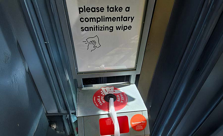 sanitizing wipes