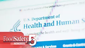 a portion of the U.S. Department of Health and Human Services (HHS) website