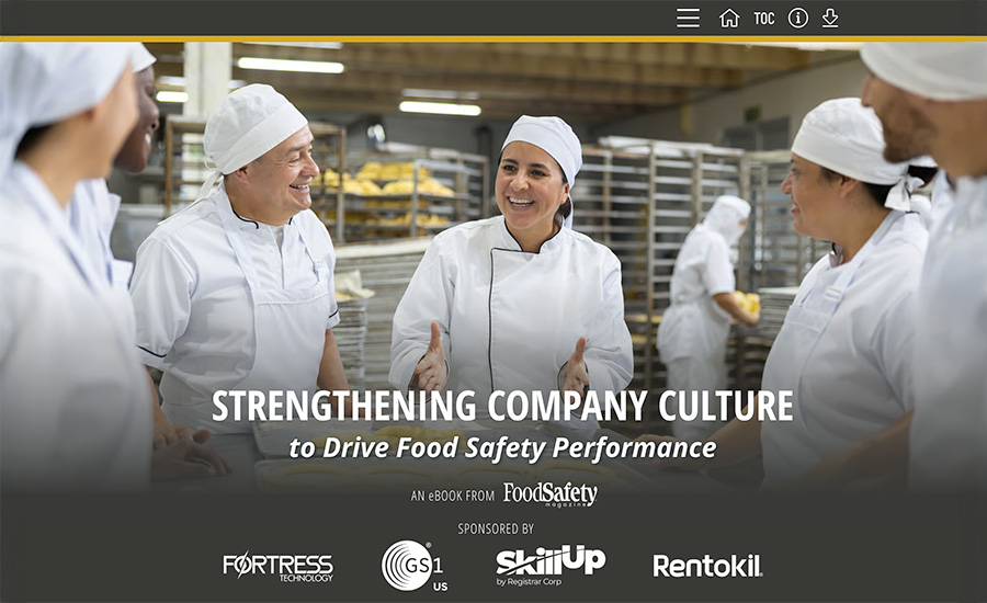 Strengthening Company Culture to Drive Food Safety Performance eBook cover