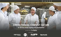 This image is a promotional graphic for a resource focused on building a positive food safety culture within manufacturing environments.