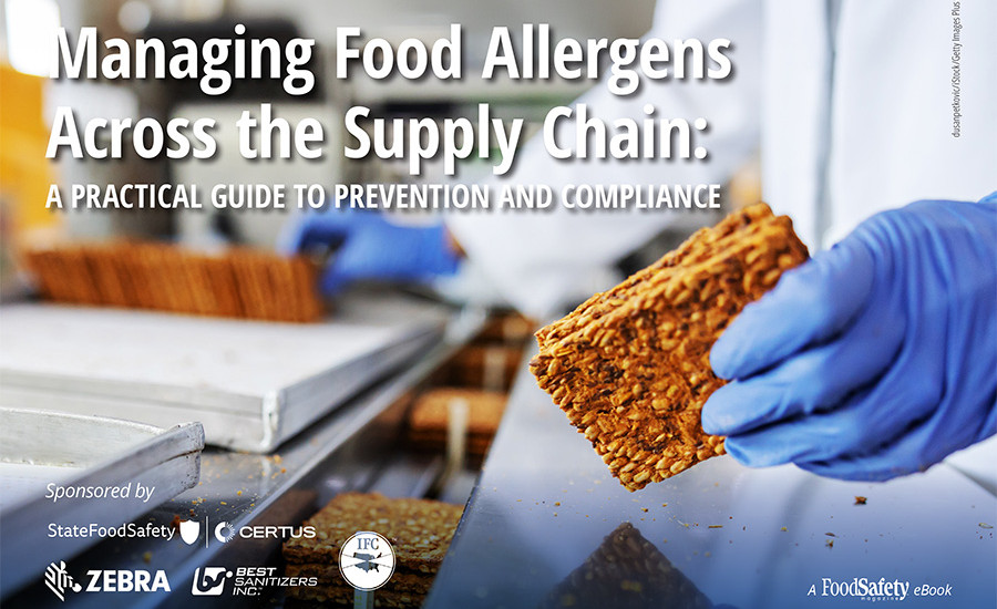 Managing Food Allergens Across the Supply Chain eBook cover