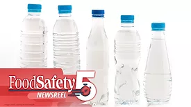 plastic water bottles