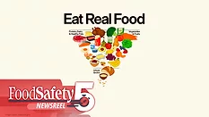 the new "Eat Real Food" inverted food pyramid from the 2025-2030 U.S. Dietary Guidelines