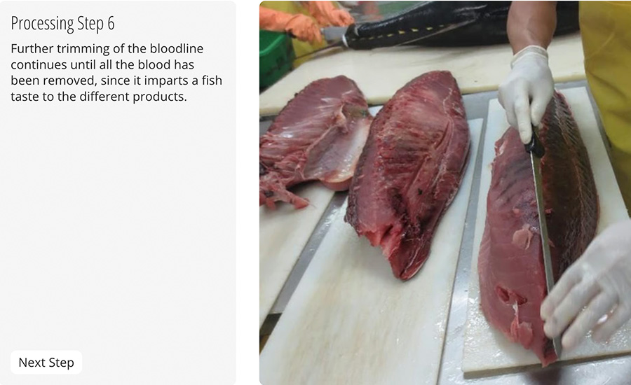 Cutting 3–5 lb. Center Cut Loins