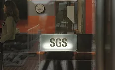 the lobby reception desk of SGS the lobby reception desk of SGS