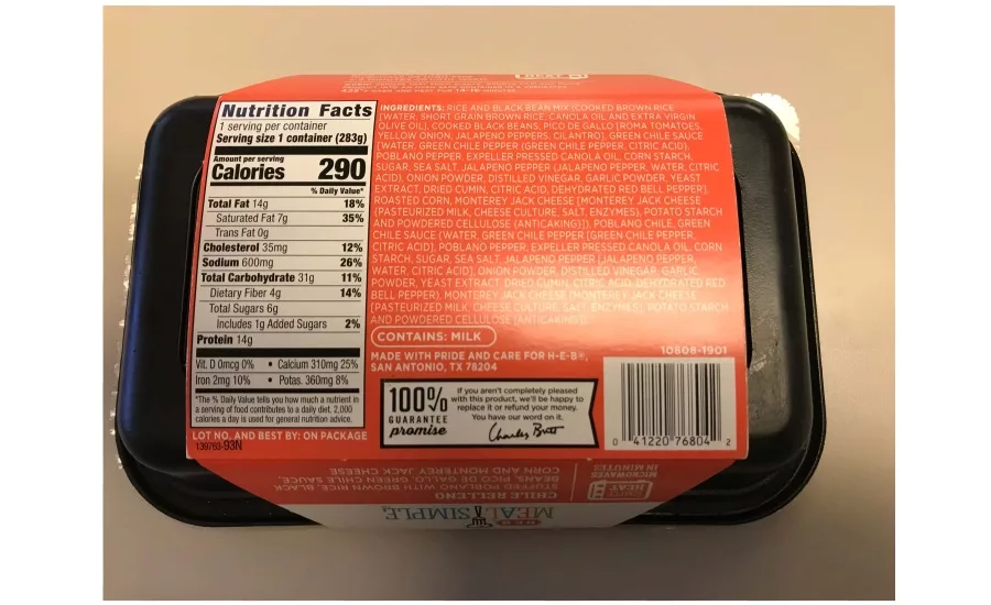 Taylor Farms TX, Inc. Recalls Chicken Products Due To Misbranding And Undeclared Allergens