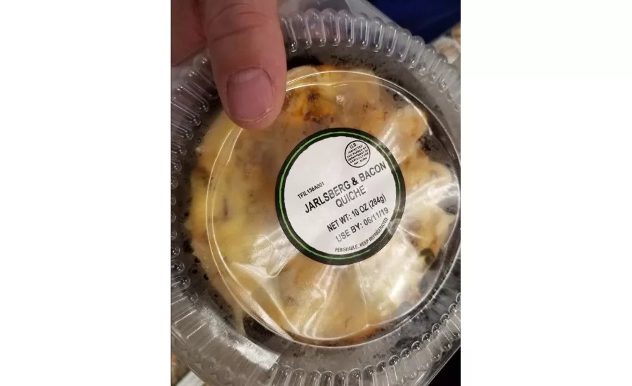 Taylor Farms Illinois, Inc. Recalls Bacon Quiche Products due to Misbranding and Undeclared Allergens