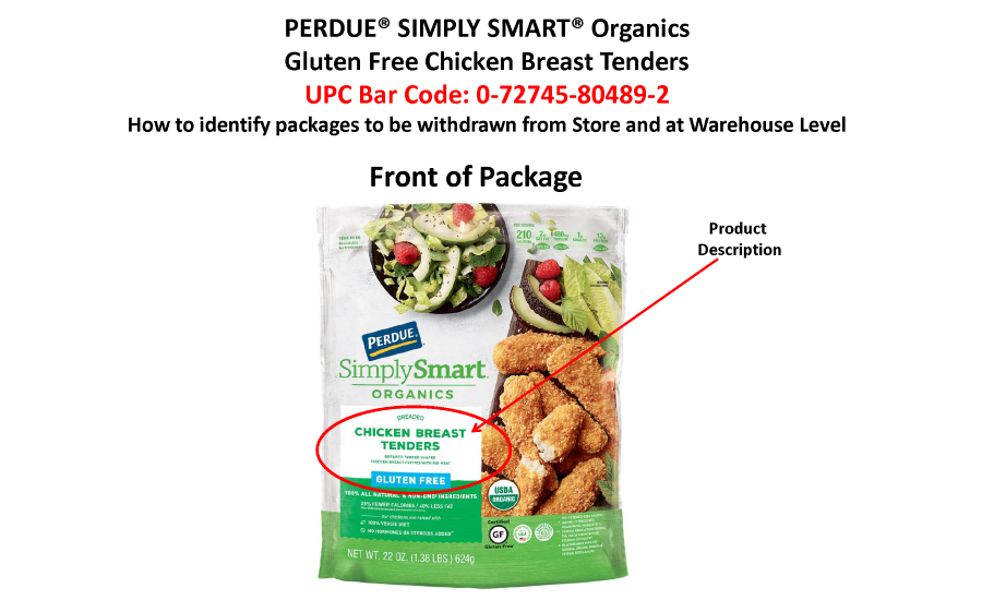 Perdue Foods LLC Recalls Simply Smart Organics Frozen Chicken Ready-to-Eat Products Due to Misbranding and Undeclared Allergens