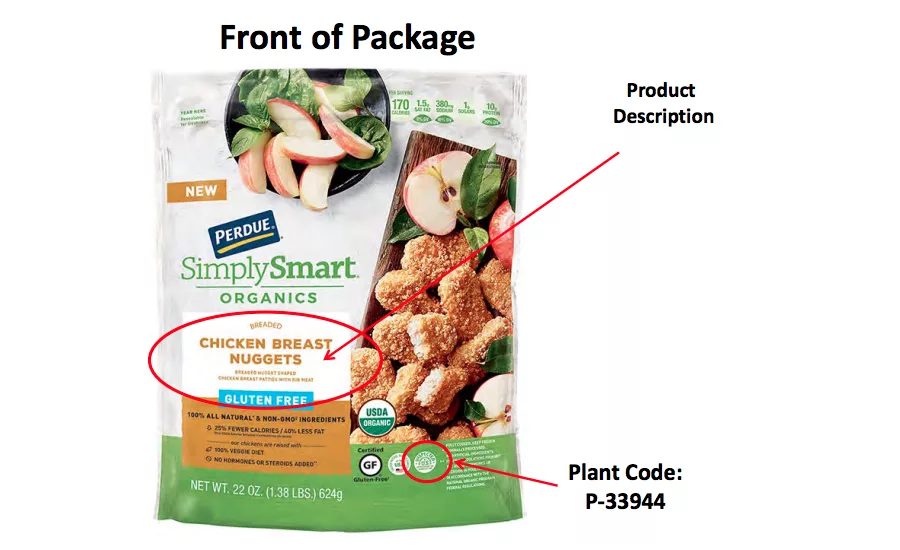 Perdue Foods LLC Recalls Simplysmart Organics Gluten Free Chicken Nugget Products Due to Possible Foreign Matter Contamination