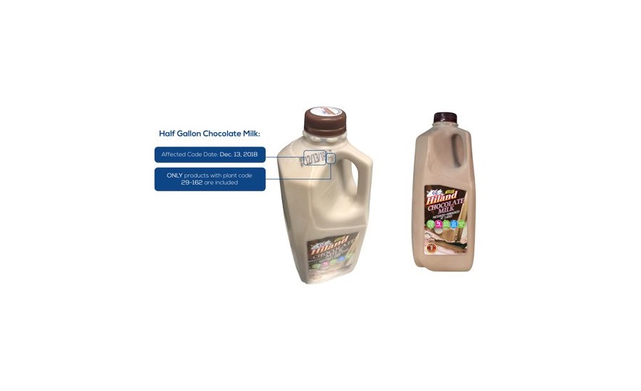 Hiland Dairy Announces Voluntary Recall of Hiland Dairy Half-Gallon Whole Chocolate Milk