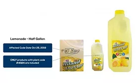Hiland Dairy Announces Voluntary Recall of Hiland Dairy Half-Gallon and Pint Lemonades