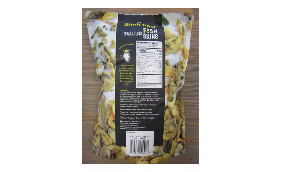 Alli & Rose, LLC Recalls Siluriformes Fish Products Produced Without Benefit of Import Inspection