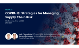 Controlant hosts online webinar to help organizations develop strategies for managing supply chain risk during COVID-19