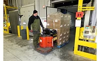New dock design allows trailer doors to open inside the warehouse or DC New dock design allows trailer doors to open inside the warehouse or DC