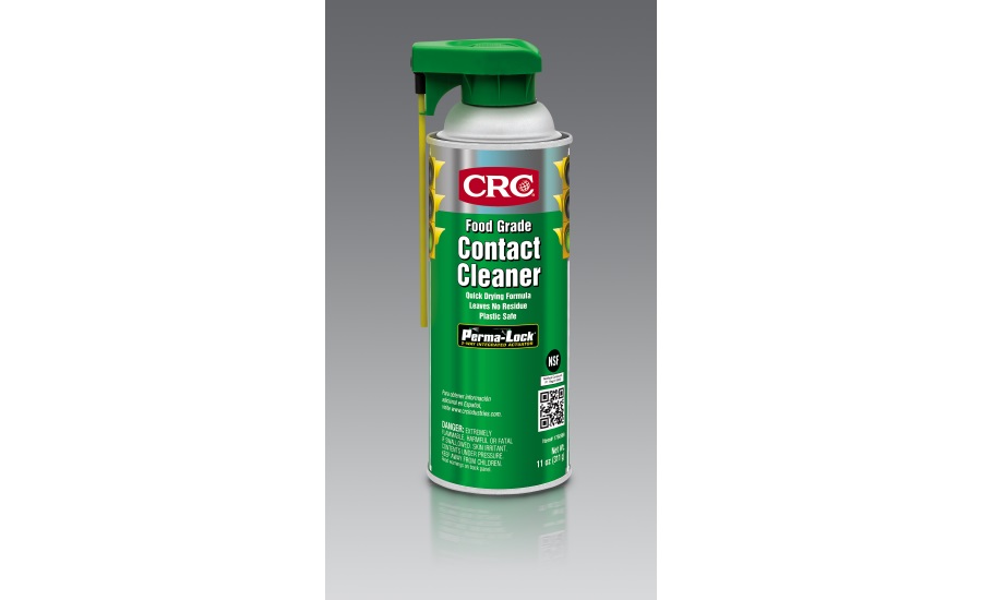 CRC Food Grade Contact Cleaner safety and effectively cleans sensitive electronics in food processing applications