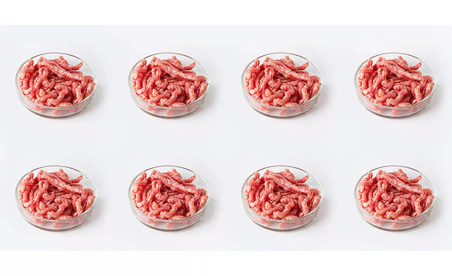 ground beef in small bowls