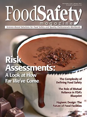 Food Safety Magazine December 2020 January 2021 Cover