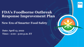 FDA webinar outbreak response improvement plan