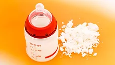 infant formula and bottle
