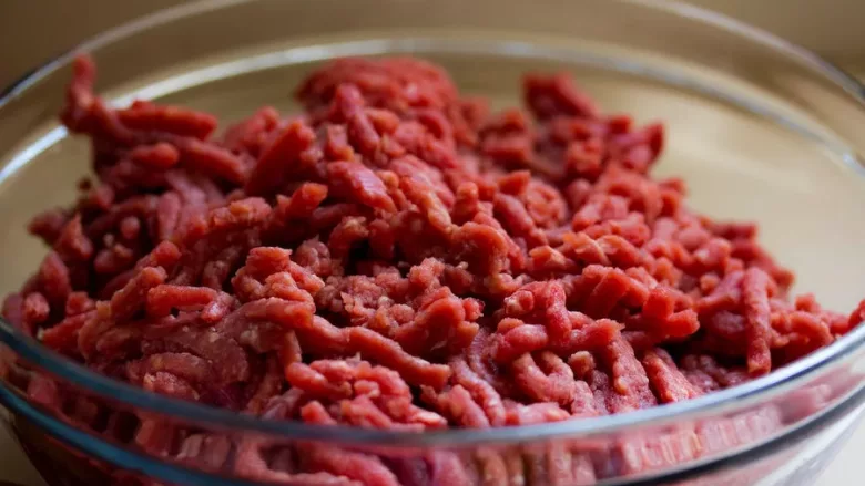 bowl of ground beef