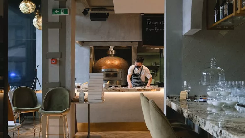 person working in a restaurant