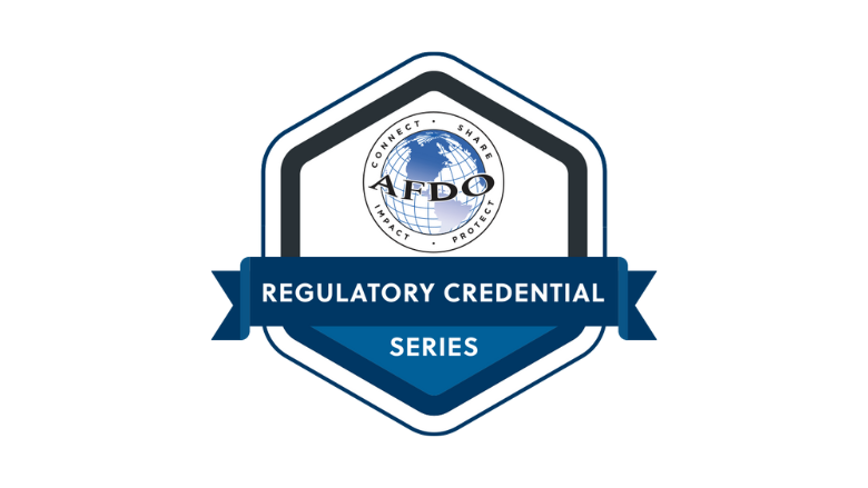 AFDO regulatory credential series