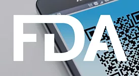 QR code and FDA logo