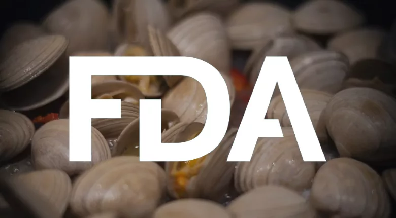 clam dish with fda logo overlay