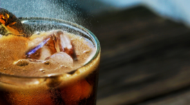 cola in a glass