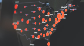 epidemic hotspot map of U.S.