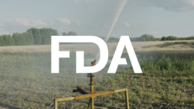 farm sprinkler with FDA logo overlay