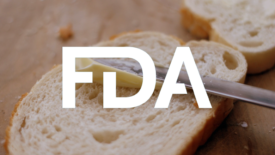 knife buttering bread with FDA logo overlay