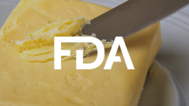 knife cutting through margarine fda logo overlay