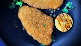 plant based patty resembling chicken
